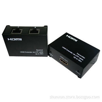 HDMI Extenders, Over Dual 30m Cat5 Cable, Supports 3D, CEC and Built-in ESD Protection